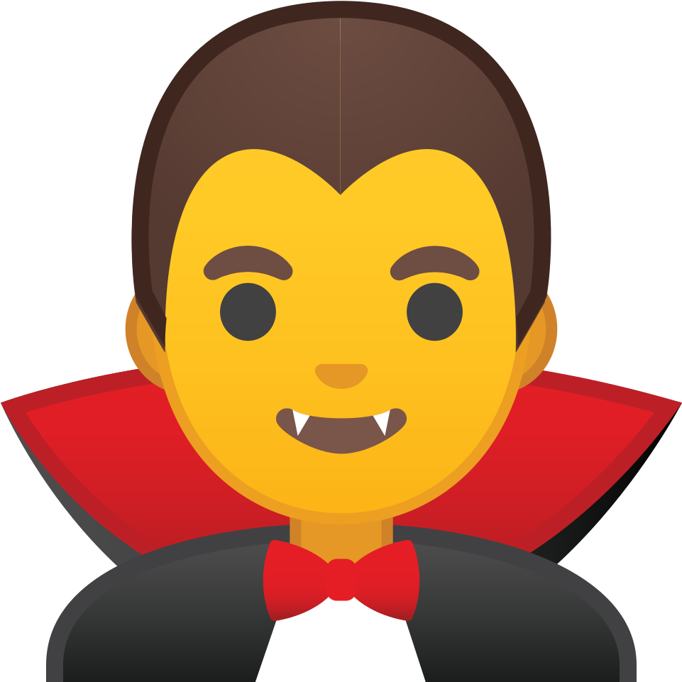 Cartoon Dracula Emoji PNG Image