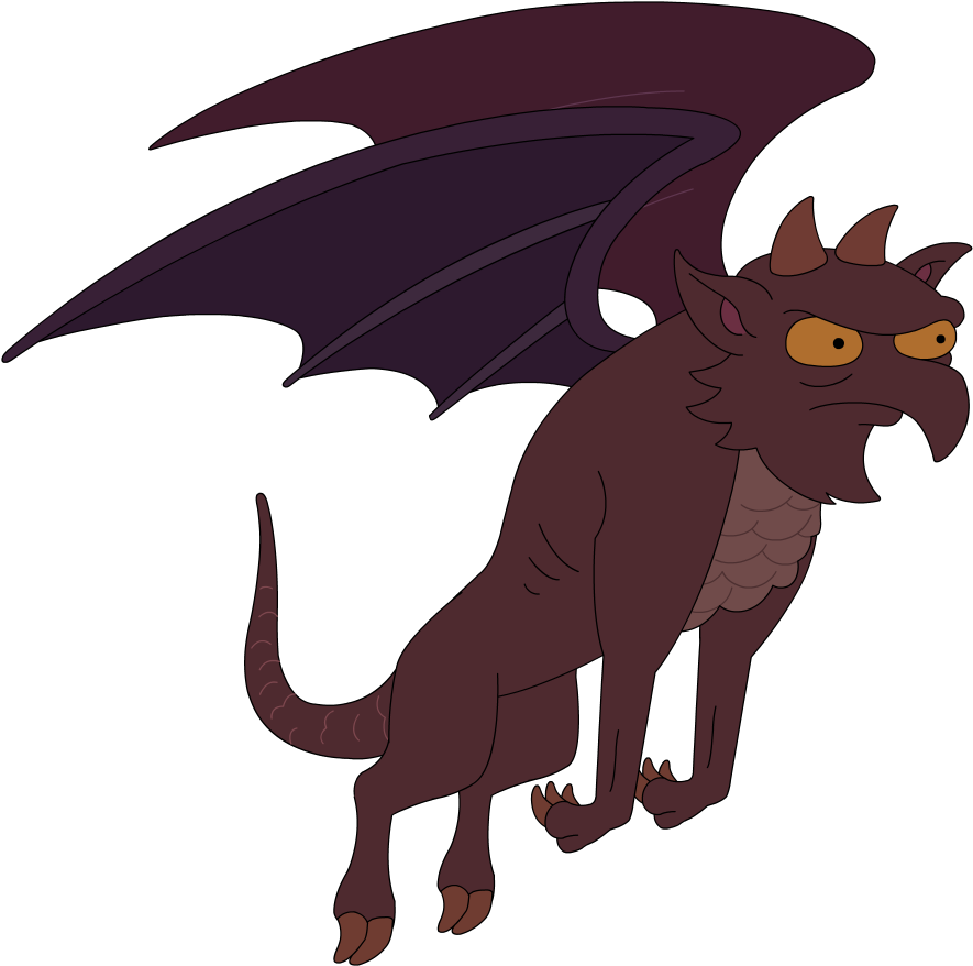 Cartoon Dragon Illustration PNG Image