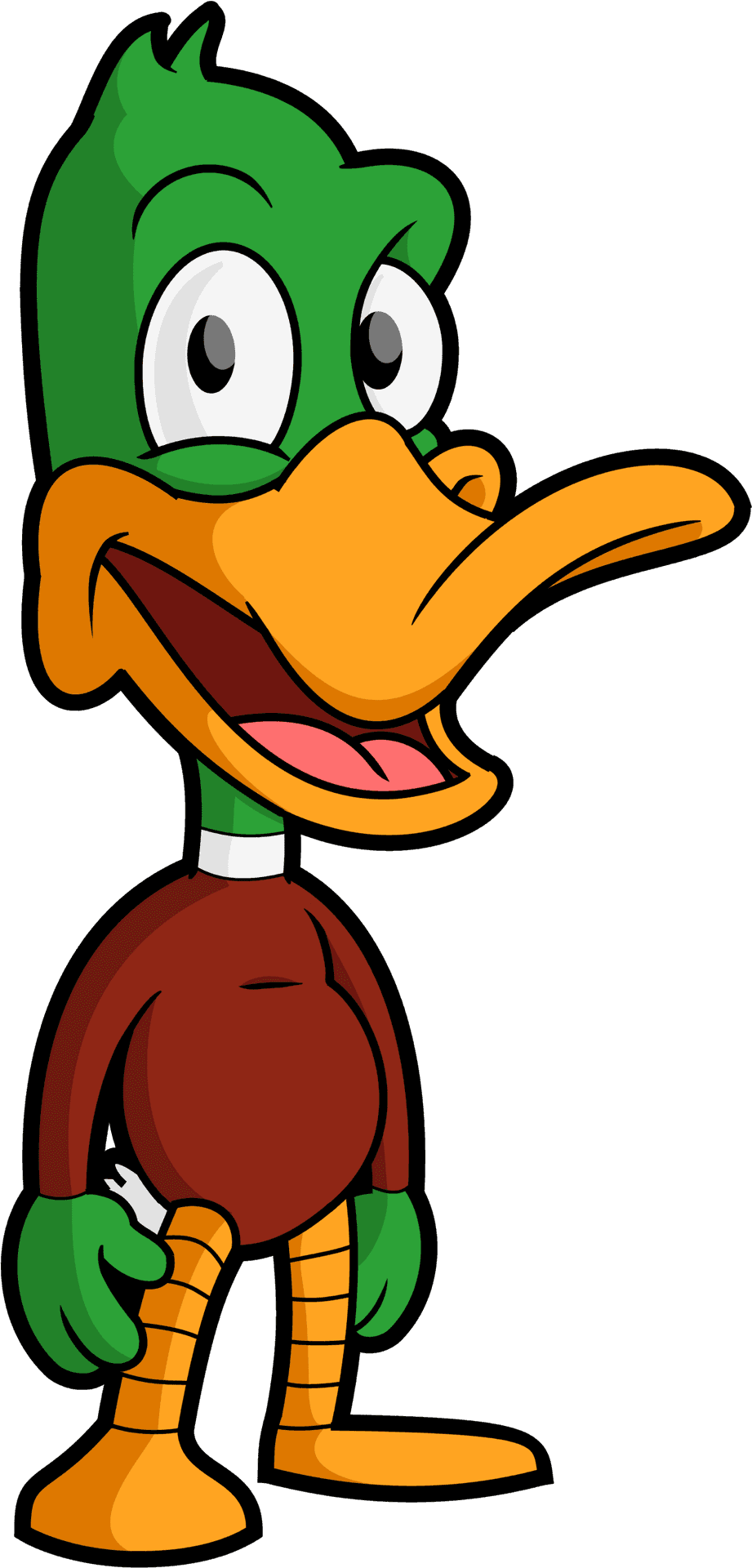 Cartoon Duck Character PNG Image