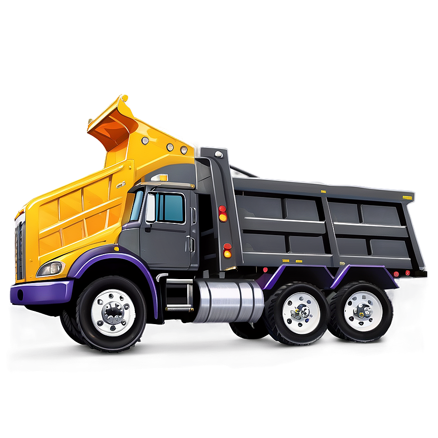 Cartoon Dump Truck Work Png Mam93 PNG Image