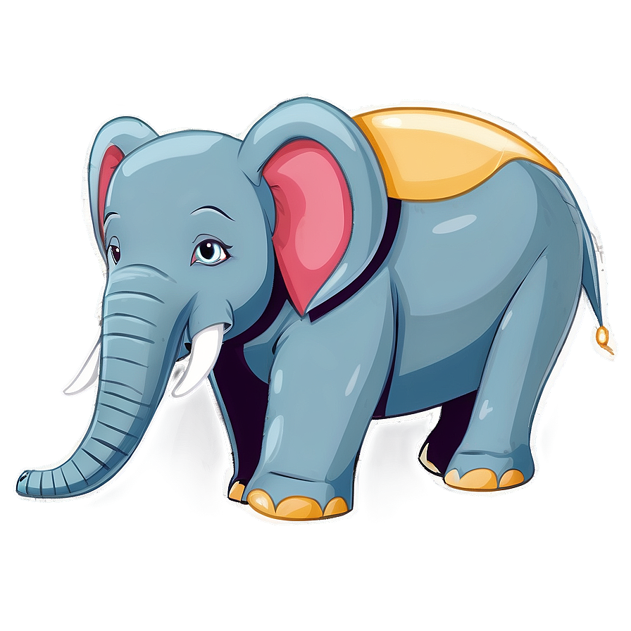 Cartoon Elephant C PNG Image