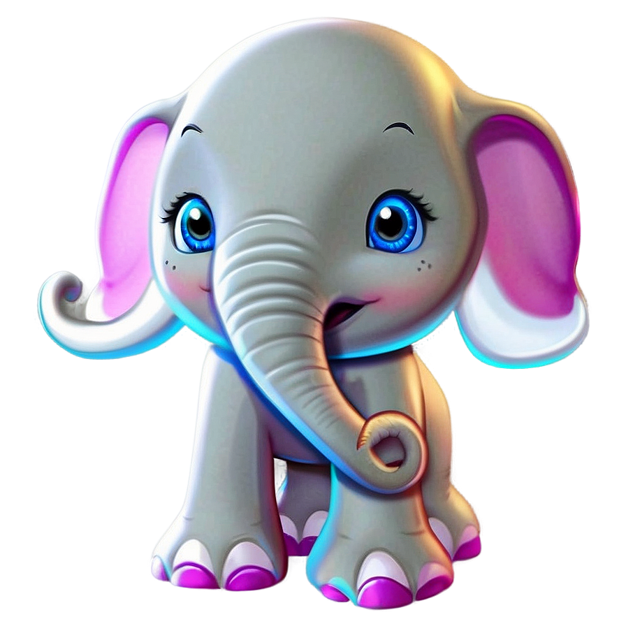 Cartoon Elephant Character Png Bji PNG Image