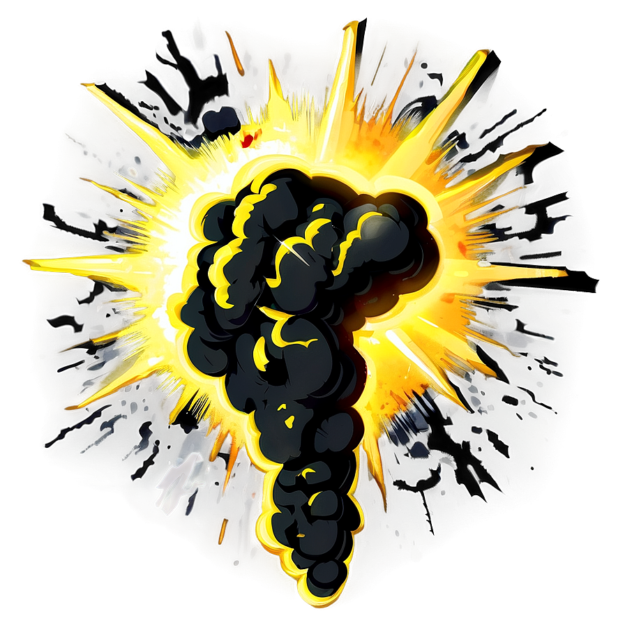 Cartoon Explosion With Cracks Png 67 PNG Image