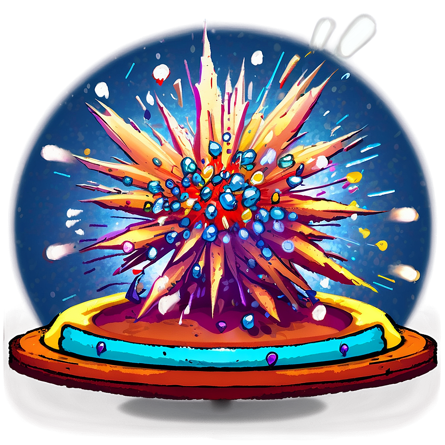 Cartoon Explosion With Light Png 44 PNG Image