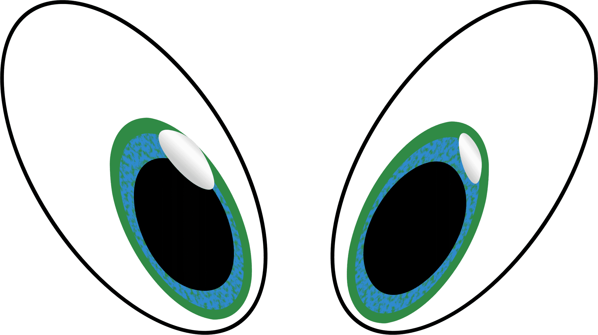 Cartoon Eyes Clipart PNG Image