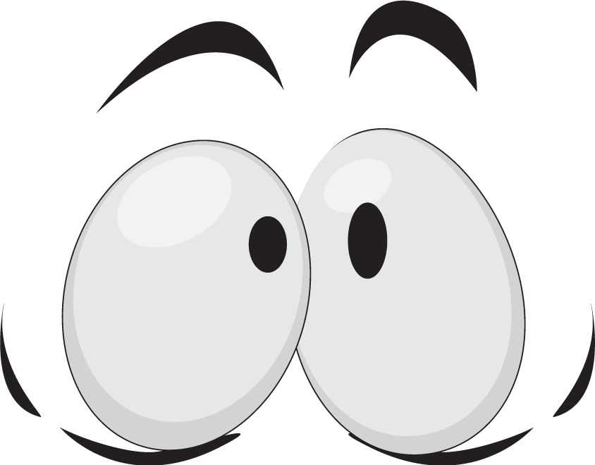 Cartoon Eyes Expression PNG Image