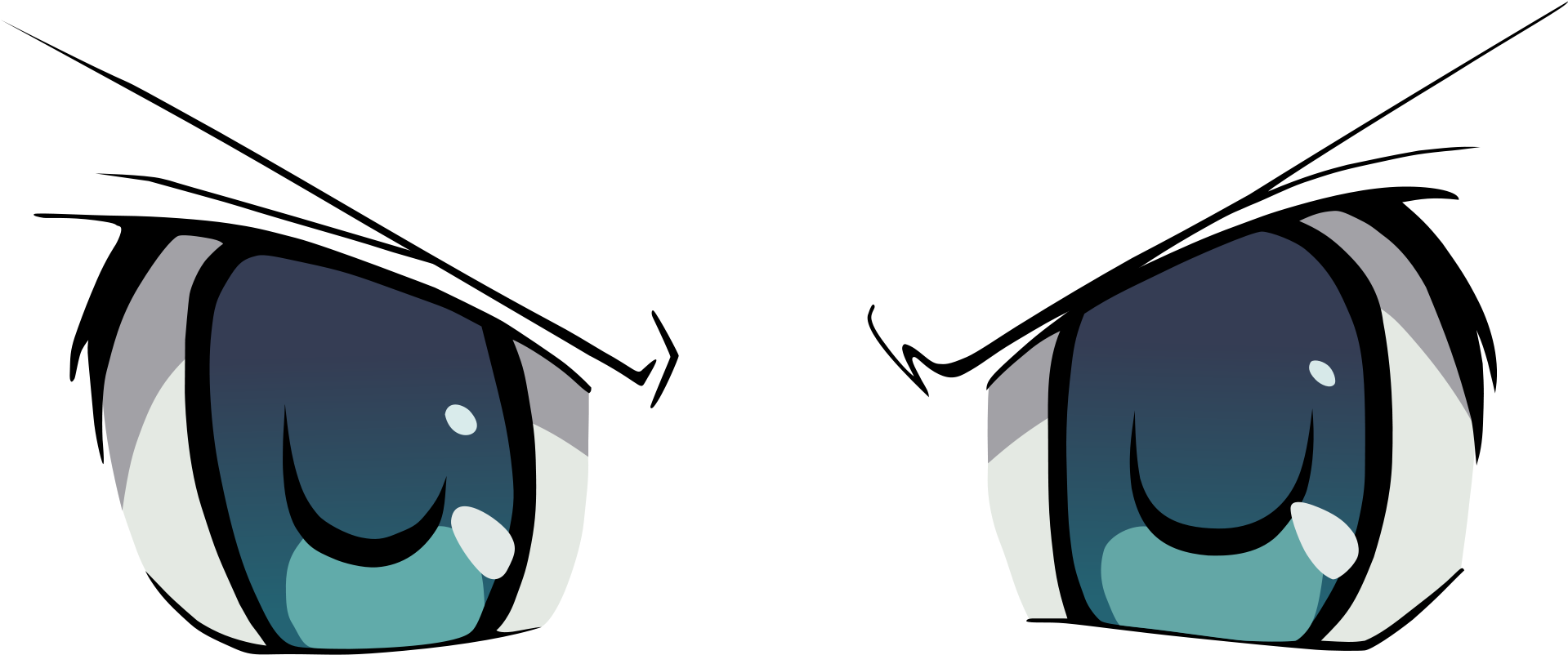 Cartoon Eyes Expression PNG Image