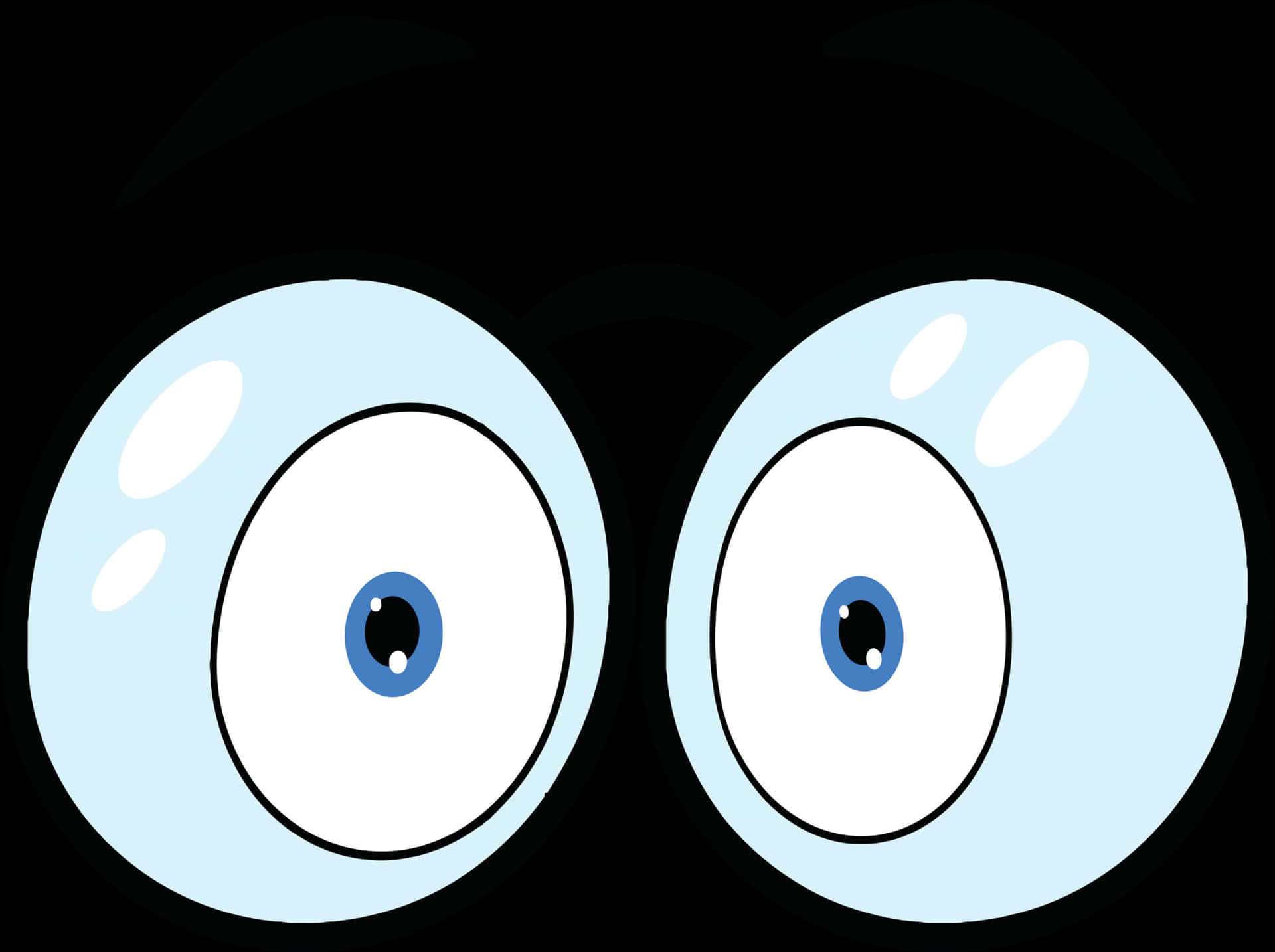 Cartoon Eyes Vector Illustration PNG Image