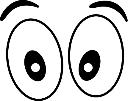 Cartoon Eyes Vector Illustration PNG Image