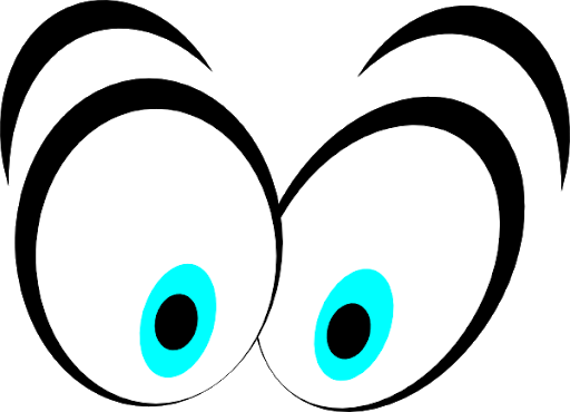 Cartoon Eyes Vector PNG Image