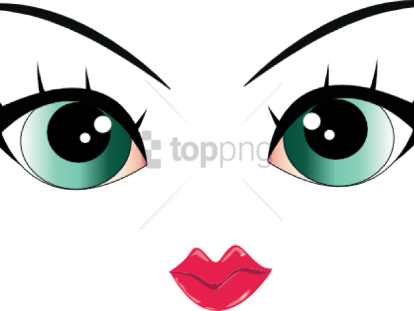 Cartoon Face Features PNG Image