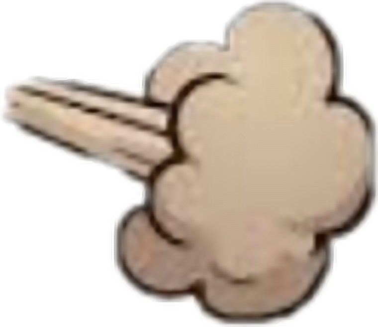 Cartoon Fart Cloud PNG Image