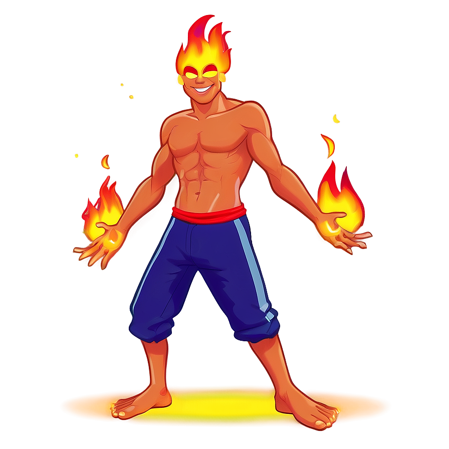 Cartoon Fire Dance Png Bpo PNG Image