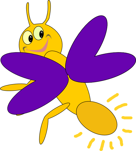 Cartoon Firefly Glowing Tail Illustration PNG Image