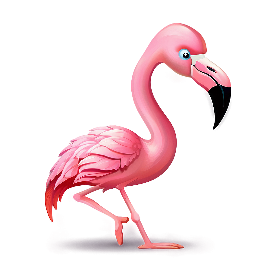 Cartoon Flamingo Character Png 05062024 PNG Image