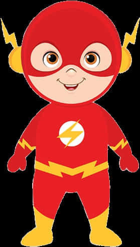 Cartoon Flash Costume Character PNG Image