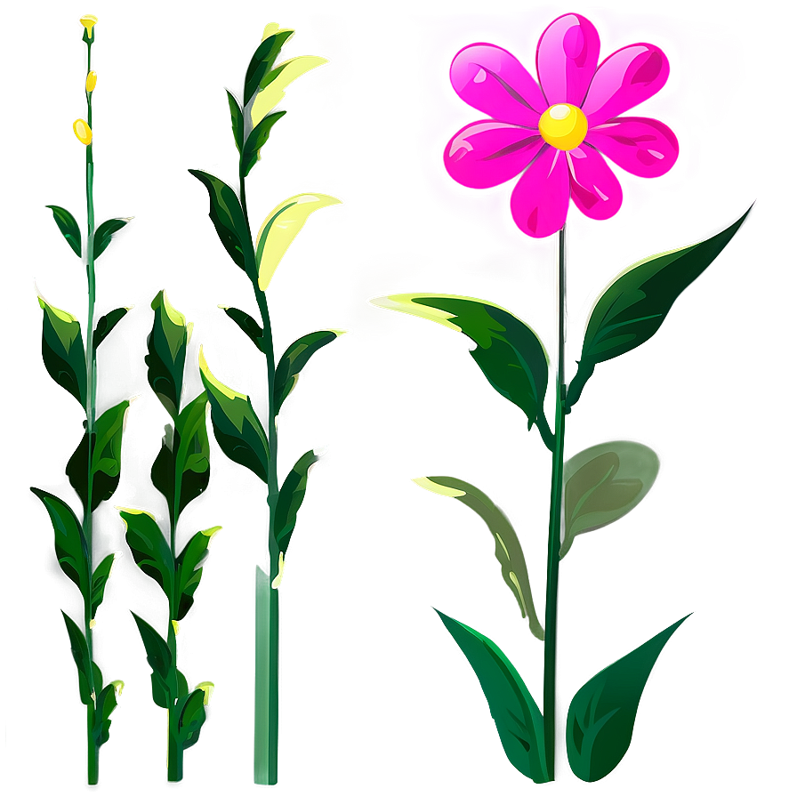 Cartoon Flower Stem Png Pcv PNG Image