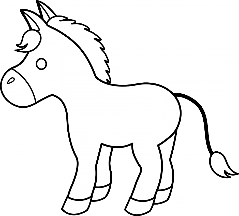 Cartoon Foal Illustration.png PNG Image