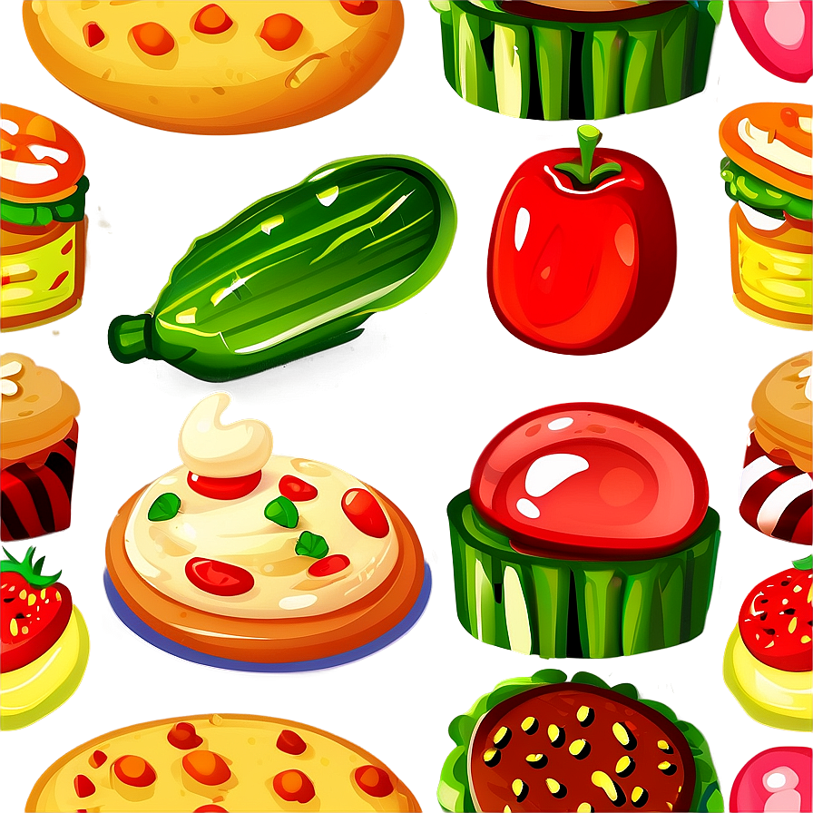 Cartoon Food Png Okw13 PNG Image