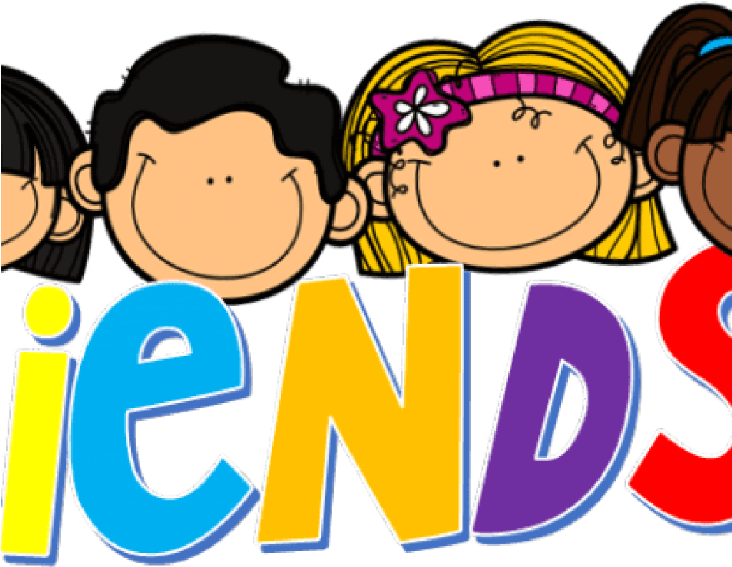 Cartoon Friends Together PNG Image