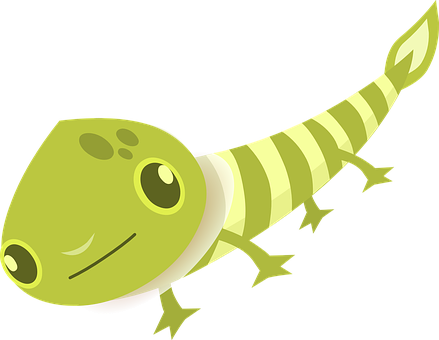 Cartoon_ Gecko_ Vector_ Illustration PNG Image