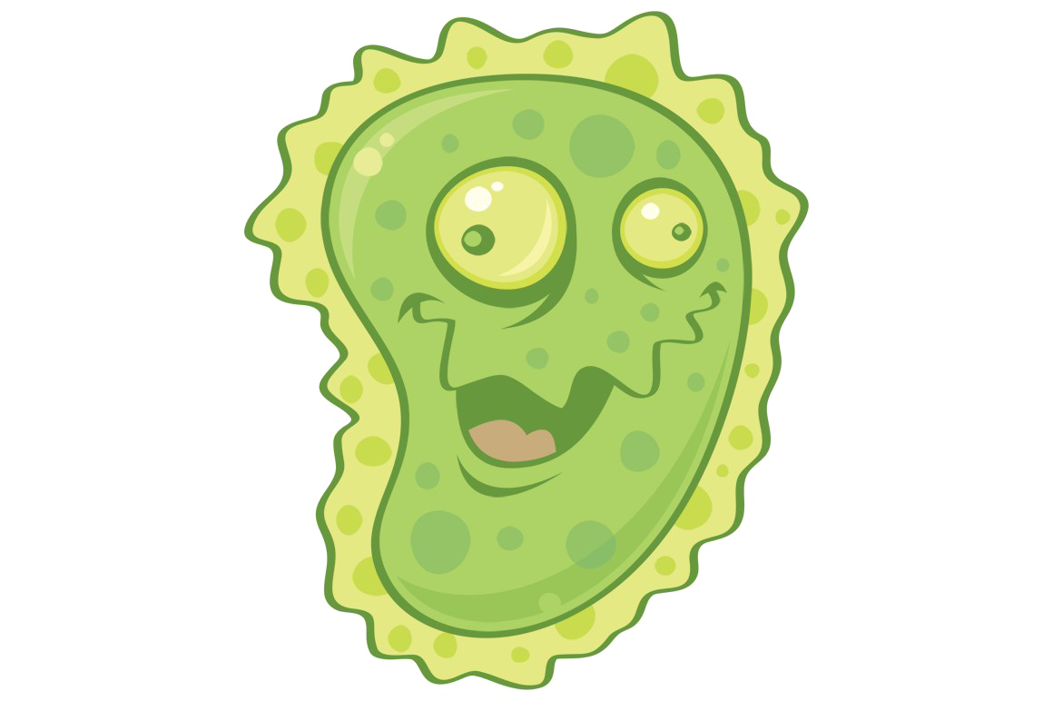 Cartoon Germ Character PNG Image