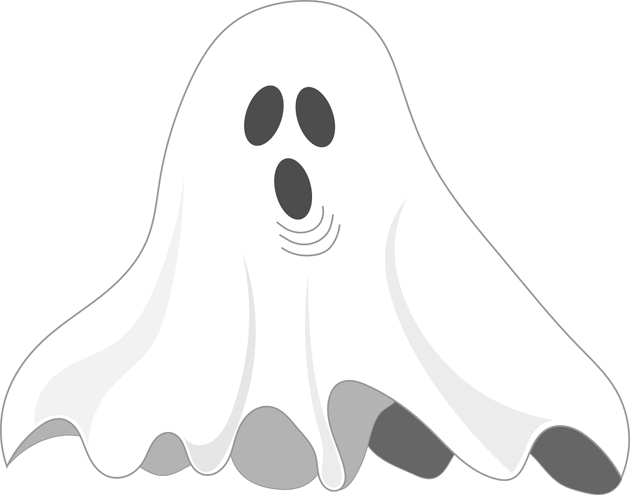 Cartoon Ghost Illustration PNG Image