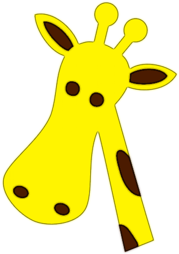 Cartoon Giraffe Graphic PNG Image