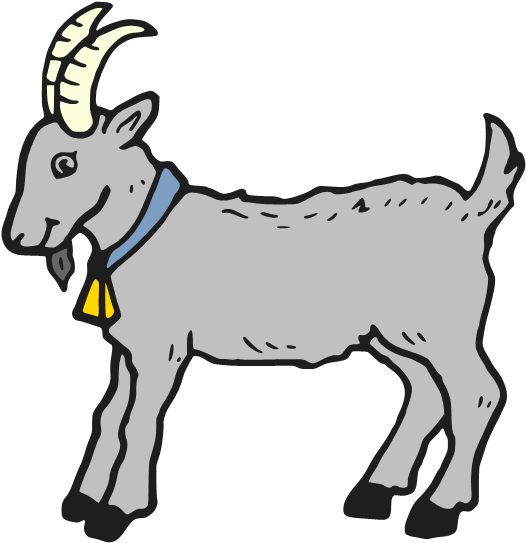 Cartoon Goat Illustration PNG Image