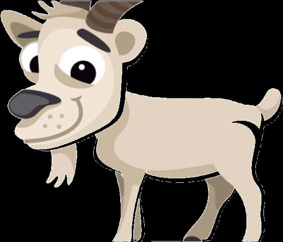 Cartoon Goat Illustration PNG Image