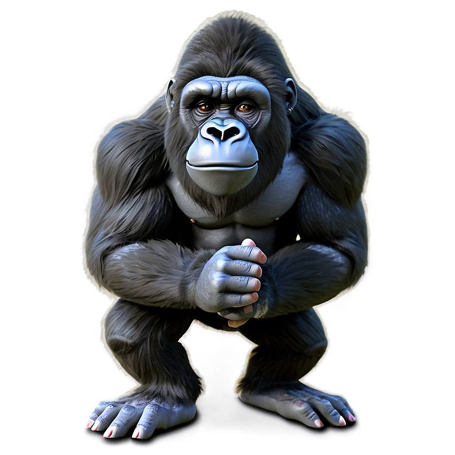 Cartoon Gorilla Character Png Fua49 PNG Image