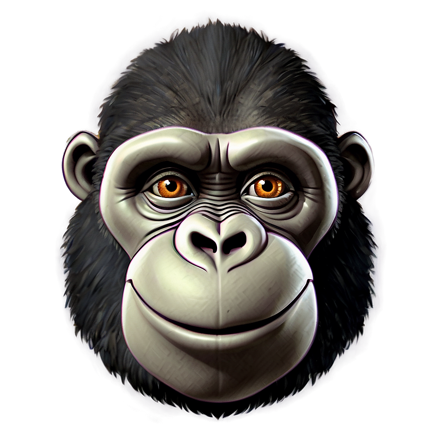 Cartoon Gorilla Character Png Jkf43 PNG Image