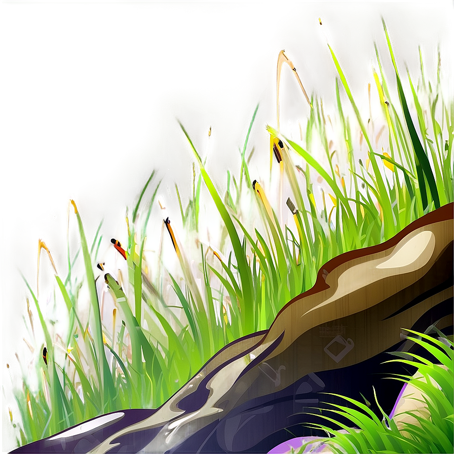 Cartoon Grass B PNG Image