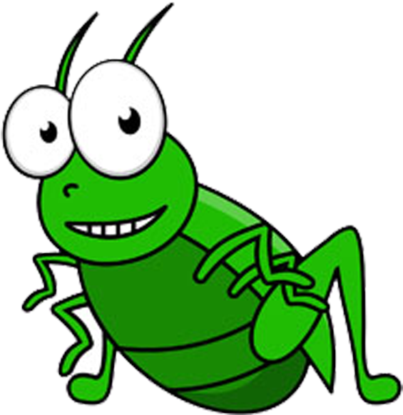 Cartoon Grasshopper Smiling.png PNG Image