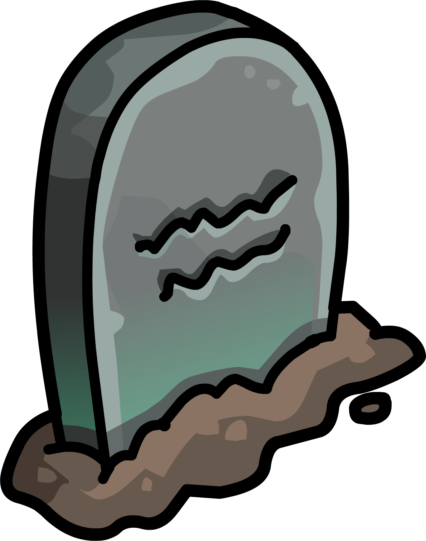 Cartoon Gravestone Illustration PNG Image