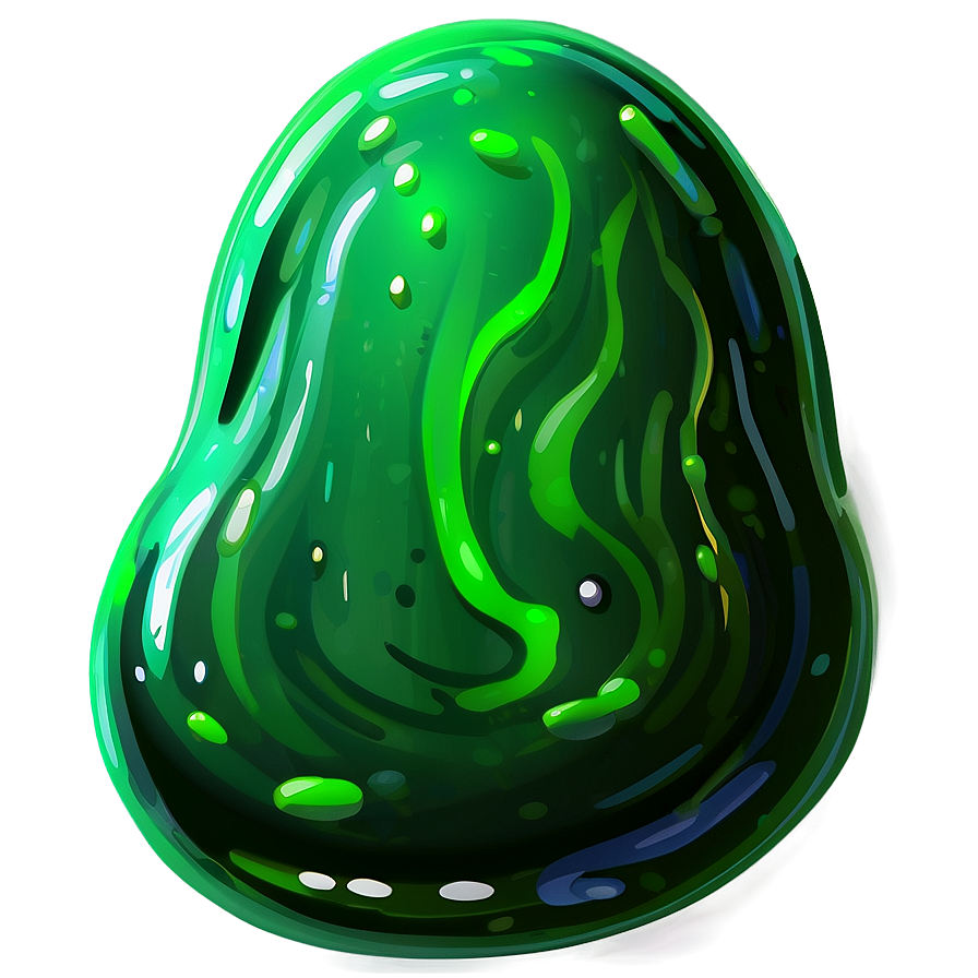 Cartoon Green Slime Png Gei PNG Image