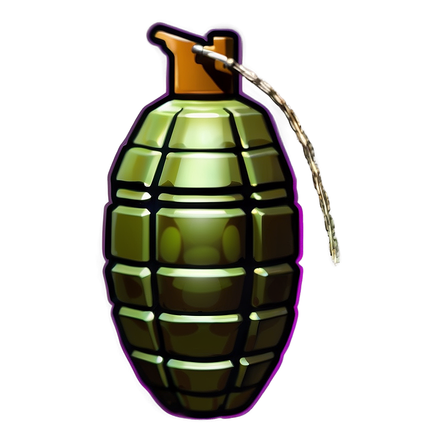 Cartoon Grenade Png Qmk PNG Image