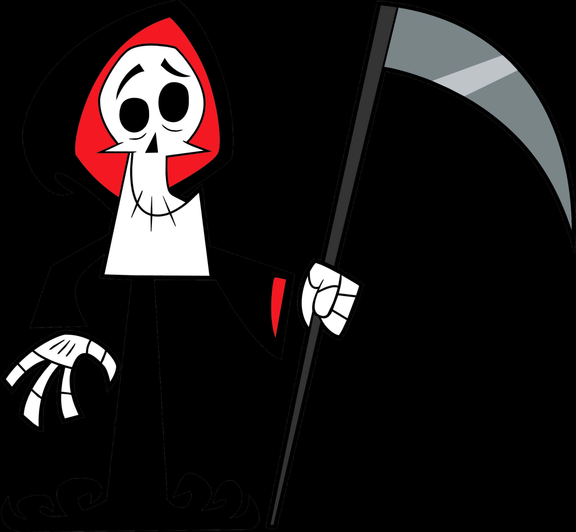 Cartoon Grim Reaper Character PNG Image