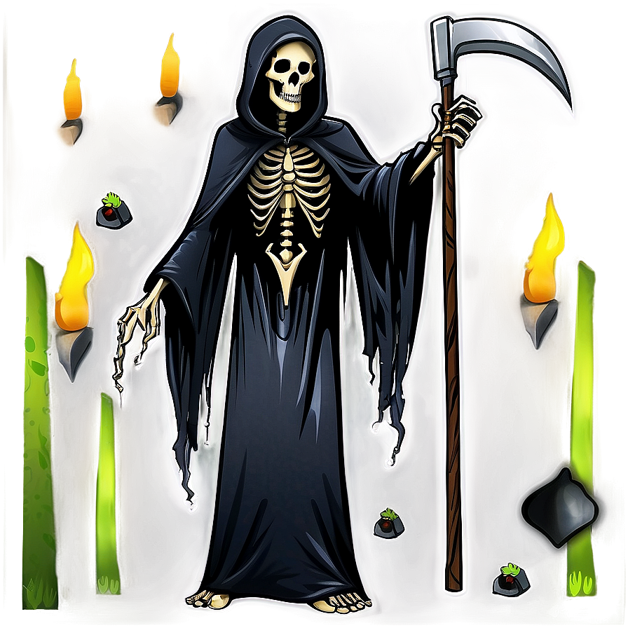 Cartoon Grim Reaper Png 05062024 PNG Image