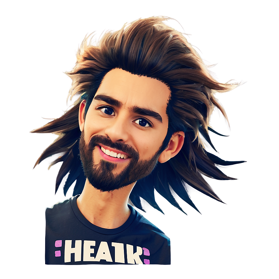 Cartoon Hair A PNG Image