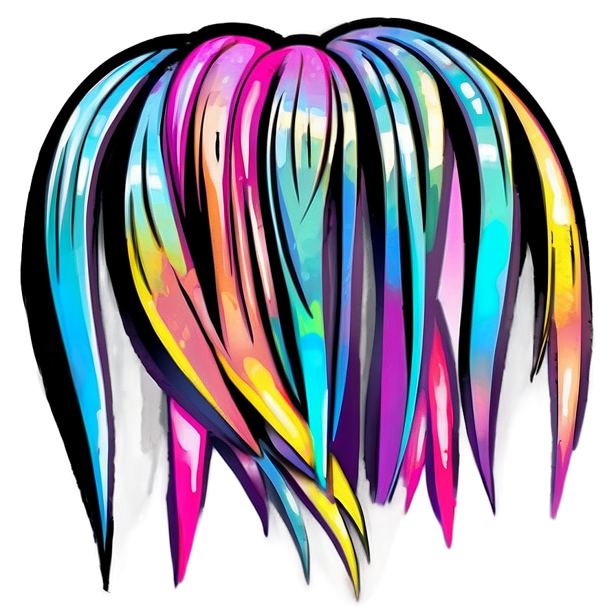 Cartoon Hair Art Png 47 PNG Image