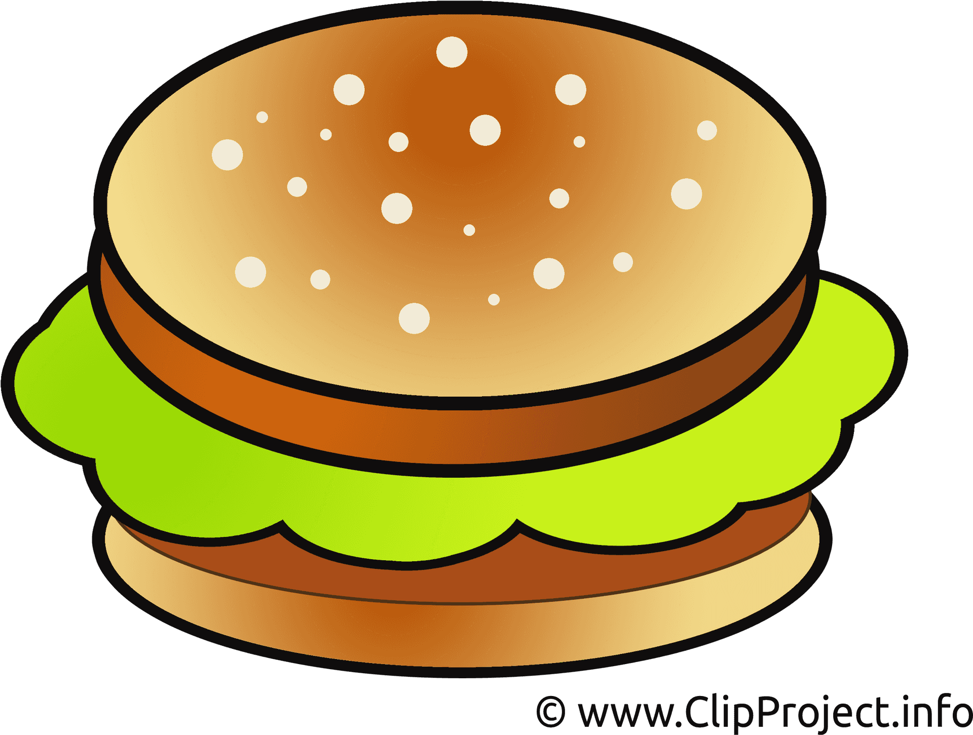 Cartoon Hamburger Illustration PNG Image