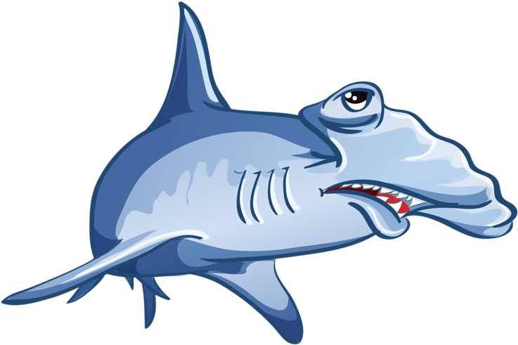 Cartoon Hammerhead Shark PNG Image