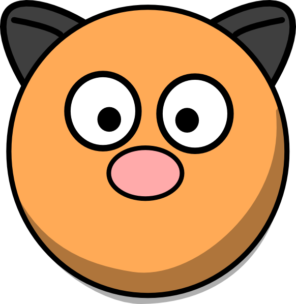 Cartoon Hamster Face Graphic PNG Image