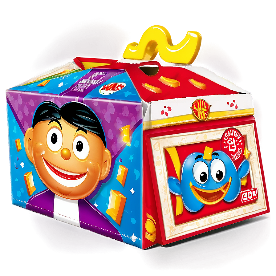 Cartoon Happy Meal Box Png 06212024 PNG Image