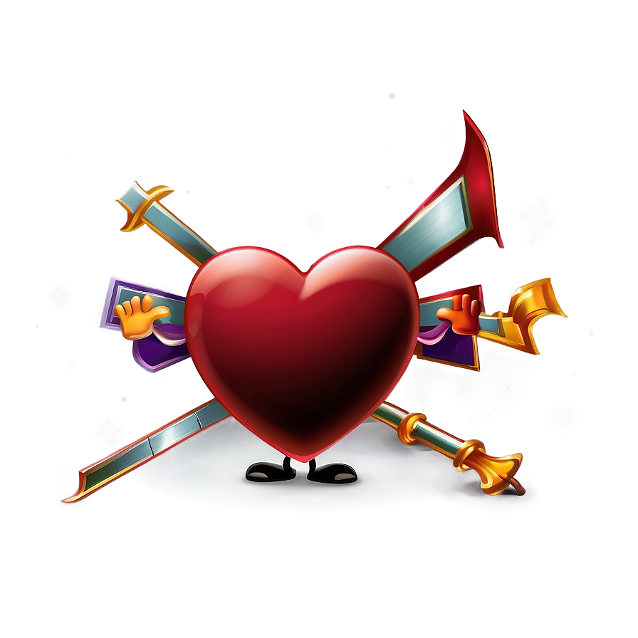 Cartoon Heart A PNG Image