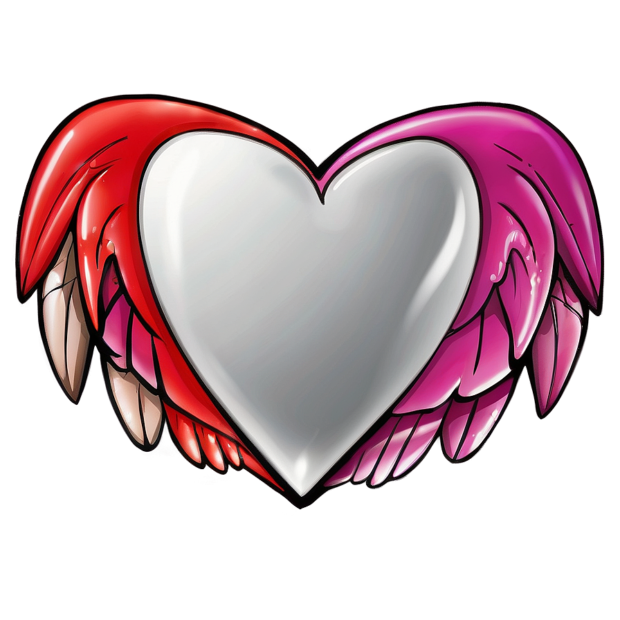 Cartoon Heart With Wings Png 67 PNG Image