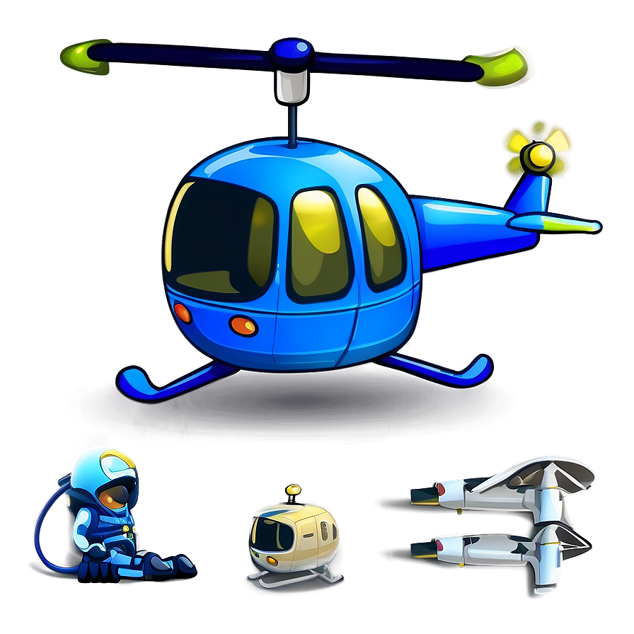 Cartoon Helicopter Png Hkf PNG Image