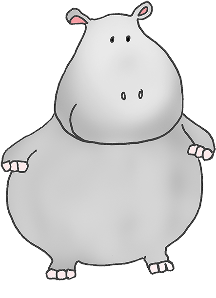 Cartoon_ Hippo_ Character.png PNG Image