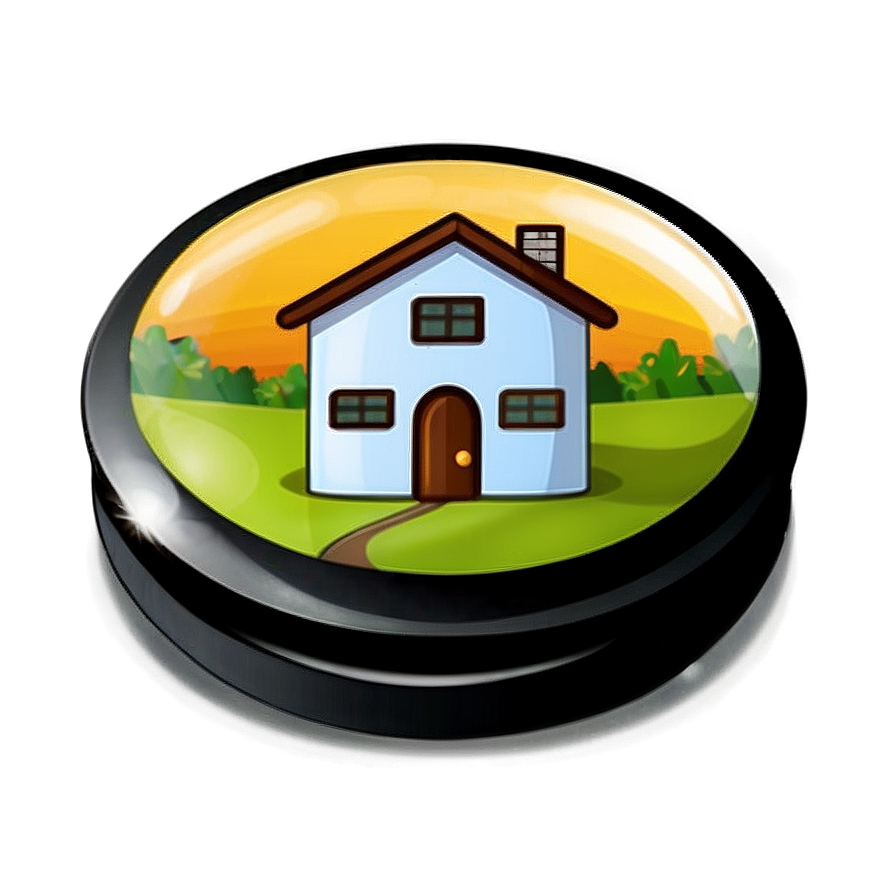 Cartoon Home Button Png Mxo PNG Image